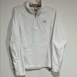 The North Face Women's White Cowl Neck Sweater Polartec